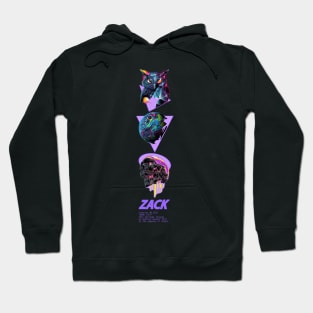 Zack Skaett Japanese anime art Hoodie